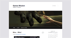 Desktop Screenshot of gameswisdom.com
